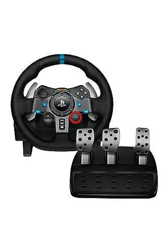 【中古】 Logicool G USB ハンコン G29 グランツーリスモ7 動作確認済み PS5 PS4 PC ハンドル コントローラー レーシング ゲーム ドライビングフォース ステッカー付 LPRC-15000d ステアリング 国内正規品 ※の壁紙ダウンロード付き