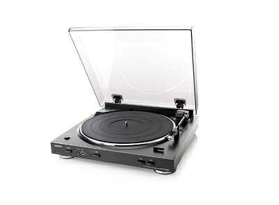 【中古】 デノン Denon DP-200USB アナログレコードプレーヤー フォノイコライザー付 フルオート カートリッジ付属 ブラック DP-200USBK