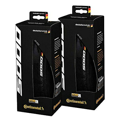 【中古】 2本セット Continental(コンチネンタル) GRAND PRIX 5000 グランプリ5000 [並行輸入品] (黒, 700x28C)