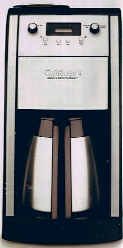 【中古】 クイジナート DCC-590PCJ　10-CUPミル付き魔法瓶仕様オートマチックコーヒーメーカー