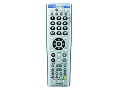【中古】 JVCケンウッド ビクター テレビ、ケーブルテレビ、DVDまたはビデオ用リモートコントローラー シルバー RM-A605-S|ベアホームズ