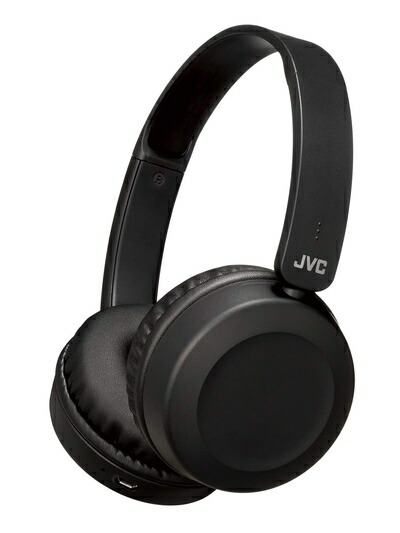 【中古】 JVCケンウッド JVC HA-S48BT-B ワイヤレスヘッドホン Bluetooth対応/連続17時間再生/バスブースト機能搭載/ハンズフリー通話用マイク内蔵/フラット折りたたみ式/ブラック HA-S48BT-B
