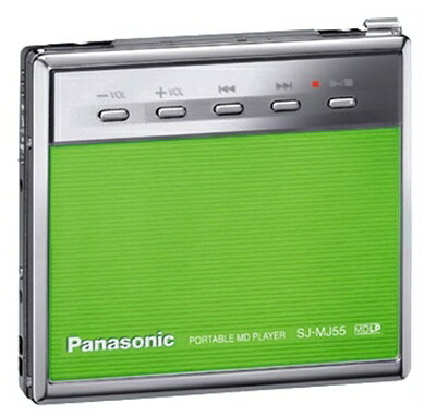 【中古】 Panasonic ドッキンスタイルMD SJ-MJ55-G 携帯型MD電気蓄音機 (緑であること)