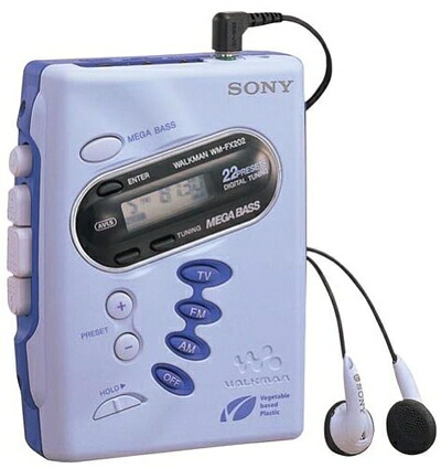 【中古】 SONY CFウォークマン (青味) WM-FX202 LC