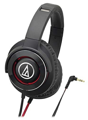 【中古】 オーディオテクニカ SOLID BASS ポータブルヘッドホン 重低音 ブラックレッド ATH-WS770 BRD