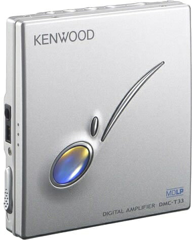 【中古】 KENWOOD DMC-T33-S 携帯型MD電気蓄音機 しろがね色