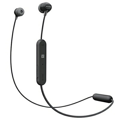 【中古】 ソニー ワイヤレスイヤホン WI-C300 : Bluetooth対応 最大8時間連続再生 マイク付き 2018年モデル ブラック WI-C300 B