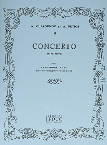 【中古】 Alphonse Leduc ウィットナー グラズノフ : 協奏曲 サクソフォン・コンチェルト (サクソフォン、ピアノ) ルデュック出版
