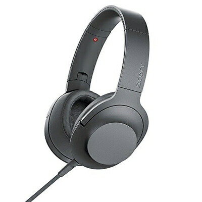 【中古】 ソニー ヘッドホン h.ear on 2 MDR-H600A : ハイレゾ対応 密閉型 リモコン・マイク付き 2017年モデル 360 Reality Audio認定モデル グレイッシュブラック MDR-H600A B