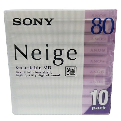 【中古】 SONY 10MDW80NED ミニディスク 80分10枚組｜ベアホームズ