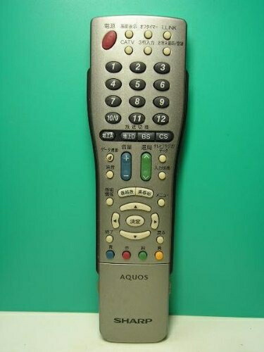 【中古】 シャープ テレビリモコン GA514WJSA
