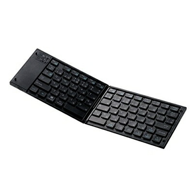 【中古】 エレコム(ELECOM) キーボード Bluetooth 折りたたみ マルチペアリング ブラック TK-FLP01BK