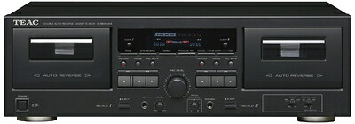 【中古】 TEAC カセットデッキ ダブルオートリバース ブラック W-890R-B
