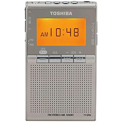 【中古】 東芝 ワイドFM/AMポケットラジオTOSHIBA TY-SPR6-N