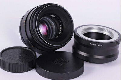 【中古】 Helios 44-2 謂われ因縁のＵＳＳＲ水晶体属するアダプタM42 Sony NEX用