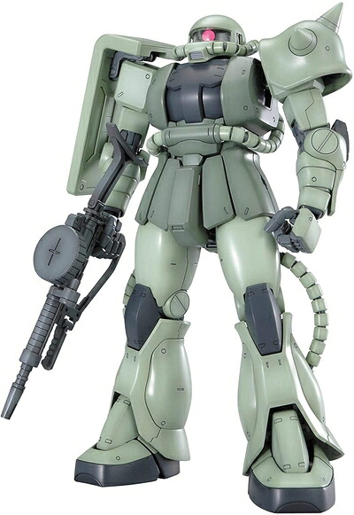 【中古】 MG 機動戦士ガンダム MS-06J 量産型ザクVer.2.0 1/100スケール 色分け済みプラモデル｜ベアホームズ