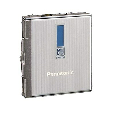 【中古】 Panasonic パナソニック SJ-MJ30-S しろがね色 携帯型MD電気蓄音機 MDLP非相応う （MD生まれ変わり専用機）