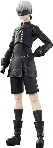 【中古】 TAMASHII NATIONS S.H.フィギュアーツ 『NieR:Automata Ver1.1a』(ニーア オートマタ Ver1.1a) 9S 約145mm PVC&ABS製 塗装済み可動フィギュア|ベアホームズ