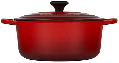 【中古】 ル・クルーゼ(Le Creuset) 鋳物 ホーロー 鍋 ココット・ロンド 26 cm チェリーレッド ガス IH オーブン 対応 【日本正規販売品】｜ベアホームズ