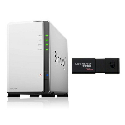 【中古】 Synology DiskStation DS418play 4ベイ NAS キット デュアルコア Intel Celeron CPU搭載 CS7061