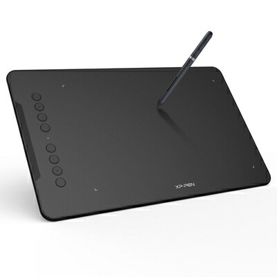 【中古】 XPPen 書き込みため桶 Decoつづき物 10x6.25in 急行列車手懸かり8個 書き込み経口避妊薬 板ため桶 お絵描きソフトウエア付き添い人 さし画 未経験者 Windows Mac相応う Deco01 パソコン・周辺機器-その他