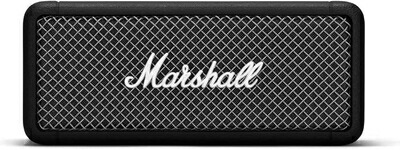 【中古】 Marshall ワイヤレスポータブル防水スピーカー Emberton ブラック 連続再生20時間/IPX7防水仕様/小型/急速充電 【国内正規品】|ベアホームズ