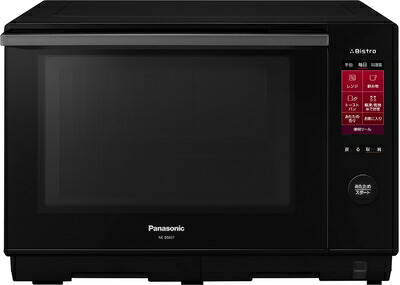 【中古】 パナソニック オーブンレンジ スチーム ビストロ 26L 液晶タッチパネル ブラック NE-BS657-K｜ベアホームズ