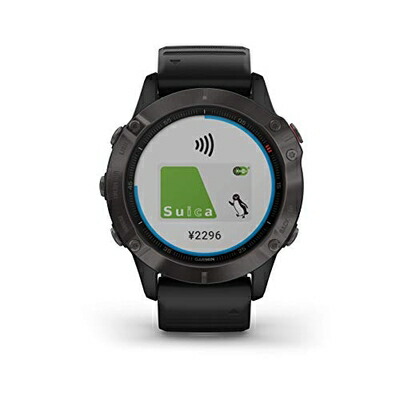【中古】 GARMIN(ガーミン) fenix 6 Sapphire Black 音楽再生機能 マルチスポーツ型GPSウォッチ 最大13日間稼働 【日本正規品】