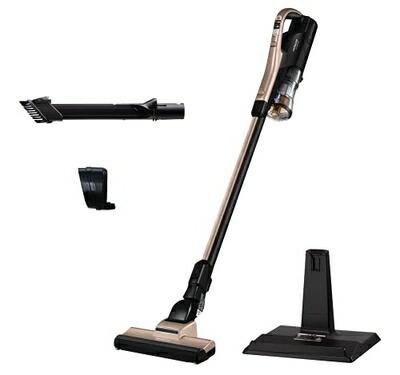 【中古】 日立 掃き出す機 コードレス 突っ支い棒洗浄剤 本体日本製 軽さ1.3kg 豪然たる力強さ 自走式 突っ支い棒照明ランプ付き添い人 PV-BL20G N 三鞭酒ゴールド