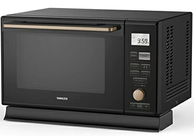 【中古】 [山善] スチームオーブンレンジ 25L 一人暮らし 二人暮らし フラットタイプ 自動メニュー19種搭載 角皿付き ブラック MRK-F250TSV(B)
