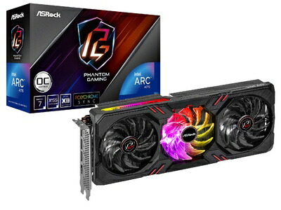 【中古】 ASRock グラフィック歌留多 ARC A770 PHANTOM GAMING D 8GB OC A770 PGD 8GO/品