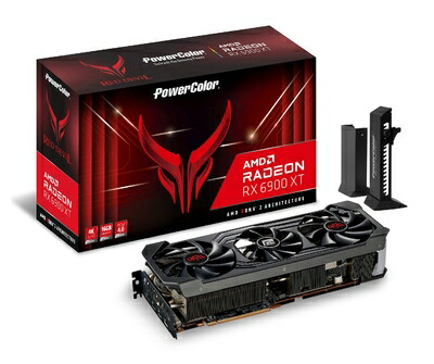 【中古】 Power Color AMD Radeon RX6900XT積み上げる グラフィックゲーム盤 GDDR6 16GB 【品】 AXRX 6900XT 16GBD6-3DHE/OC