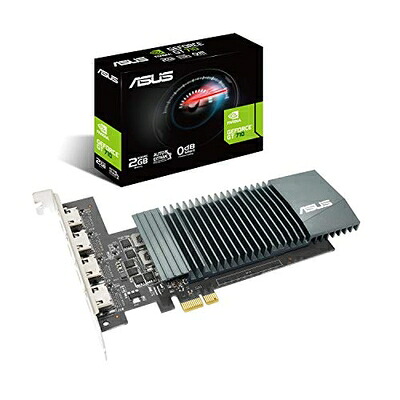 【中古】 ASUS NVIDIA GeForce GT 710 搭載 ファンレスモデル 2G GT710-4H-SL-2GD5｜ベアホームズ