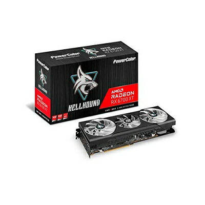 【中古】 Power Color AMD Radeon RX6700XT積み上げる グラフィックゲーム盤 GDDR6 12GB 【品】 AXRX 6700XT 12GBD6-3DHL