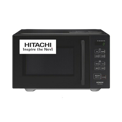 【中古】 日立(HITACHI) 単機能 電子レンジ 22L HMR-MF22A K ブラック フラット庫内 LEDタイマー表示 50Hz/60Hz対応