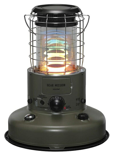 【中古】 【トヨトミ】対流式原油暖房器GEAR MISSION RR-GE25(G)オリーブ色 日本製 【混凝土】9畳/【木造】7畳