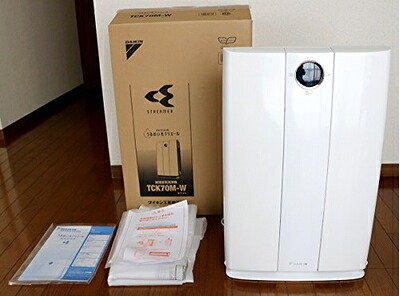 【中古】 ダイキン(DAIKIN) 加湿空気清浄機「うるおい光クリエール」 ホワイト TCK70M-W