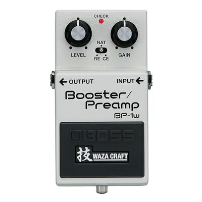 【中古】 BOSS/BP-1W Booster/Preamp ボス ブースター プリアンプ BP1W 技 WAZA CRAFT 技クラフト 日本製｜ベアホームズ