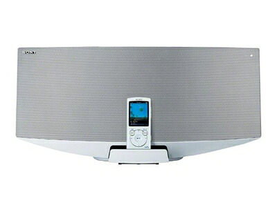【中古】 SONY ウォークマン用ドックコンポ CD楽器演奏者内蔵 ラジオ受信機内蔵 点火装置しろがね色 CMT-V50/SI