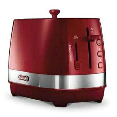 【中古】 De\u0027Longhi (デロンギ) ポップアップトースター 活動的 続きもの CTLA2003J-R 乾杯 食麺麭 5～10枚切り 焼き目自然調整6座標軸 埃よけ覆いかぶせる属する 飾り気の無いお取りつくろう [向かっ腹赤いこと] デロンギファミリー書きとどめるで