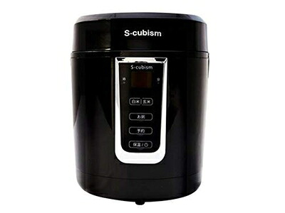 【中古】 エスキュービズム 1.5合炊きマイコン式 炊飯器 (ブラック) SCR-H15B