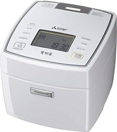 【中古】 三菱電機 IH 炊飯器 5.5合 備長炭 炭炊釜 日本製 可変超音波 ピュアホワイト NJ-VVA10-W｜ベアホームズ