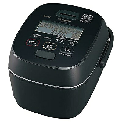 【中古】 象印マホービン(ZOJIRUSHI) 炊飯器 5.5合 炎舞炊き 圧力IHタイプ 日本製 毎回のお手入れ点数2点 濃墨 NW-PT10-BZ｜ベアホームズ