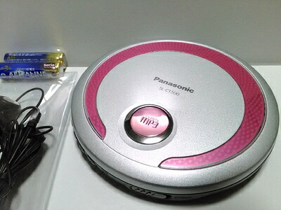 【中古】 Panasonic ポータブルCDプレーヤー SL-CT500 ピンク