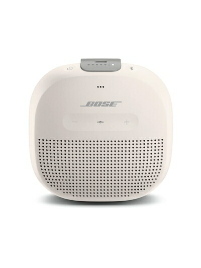 【中古】 Bose SoundLink Micro Bluetooth speaker 携帯型 無線電話 金棒引き マイクロホン付 最大限度6第四次元 生まれ変わり 雨合羽・防塵 9.8 糎 (W) x 3.5 糎 (H) x 9.8 糎 (D) 290g ホワイトスモーク