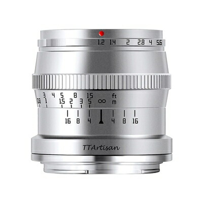 【中古】 TTArtisan 50粍 f/1.2 C Zマウント ニコンZ APS-C しろがね色 水晶体 銘匠光学