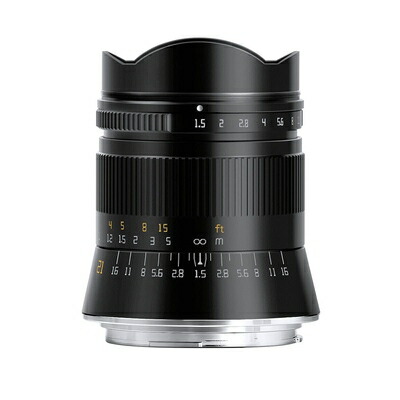 【中古】 TTArtisan 21粍 f/1.5 ASPH RFマウント EOS-R 黒いこと 水晶体 銘匠光学