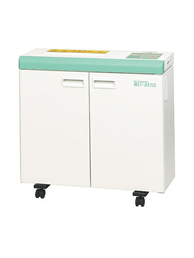 【中古】 明光商会　シュレッダー　業務用　クロスカット　屑ならし機能付き　連続使用時間30分　一括細断15枚　細断屑2.3×18mm　A3対応　ダストボックス大容量37?　省エネ待機電力0W　メーカー　MSシュレッダー　MSV-D31CL