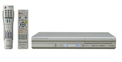 【中古】 SHARP AQUOS 地上・BS・110度CSデジタルハイビジョンチューナー内蔵 HDD\u0026ヴィデオディスクリコーダー 400GB DV-AC34