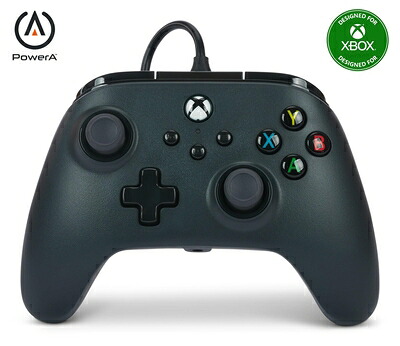 【中古】 【国内正規品 】PowerA 有線コントローラー Xbox Series X|S Xbox One PC Windows 10/11 用(公式ライセンス取得) 1519265-01 ブラック 二重振動機能